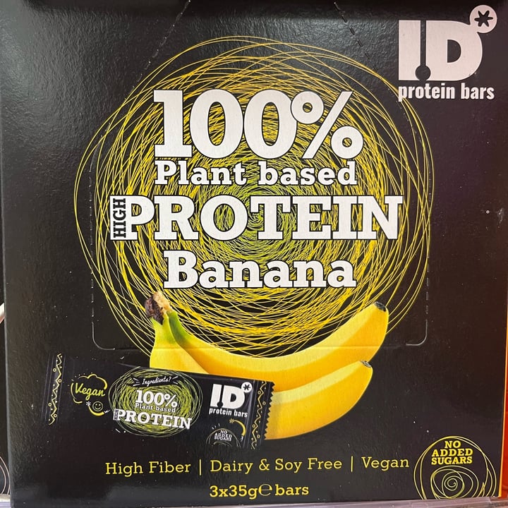 photo of ID 100% plant based protein banana bar shared by @bluestarveg71 on  28 Jun 2023 - review