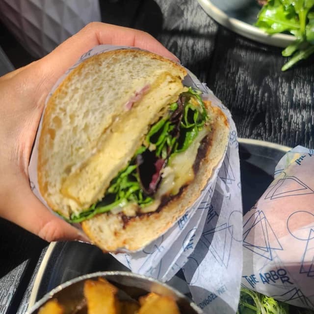 Photo of the dish “Fig & Brie Tofu Sandwich”
