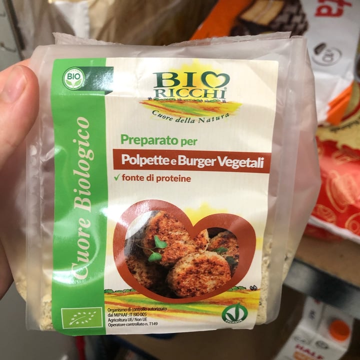 photo of Bio Ricchi Cuore della Natura Preparato per polpette e burger vegetali shared by @sophia96 on  07 Feb 2023 - review