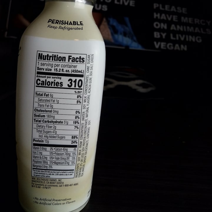 photo of Bolthouse Farms Vanilla Chai shared by @colburn on  31 Jan 2023 - review