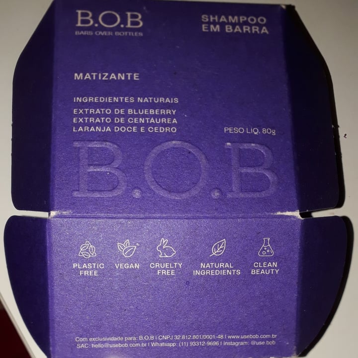 photo of B.O.B Shampoo Barra Matizante shared by @marcia07 on  26 Feb 2023 - review