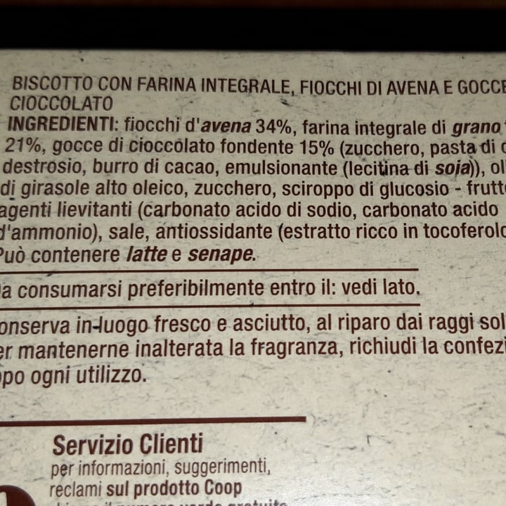 photo of Coop Biscotti Ai Cereali Digestive Con Gocce Di Cioccolato shared by @elle83 on  03 Jun 2023 - review