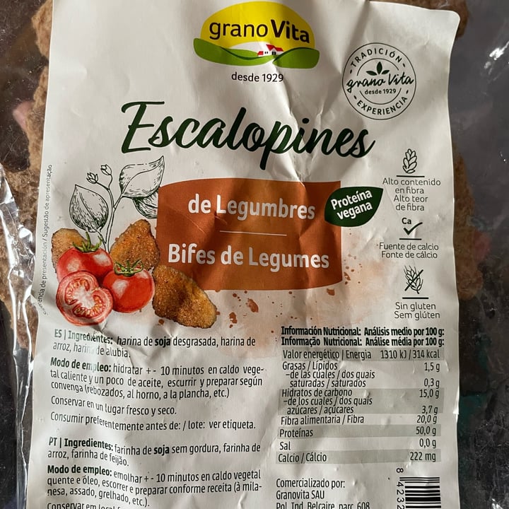 photo of grano Vita Escalopines de legumbres shared by @maisqueverzas on  05 Mar 2023 - review
