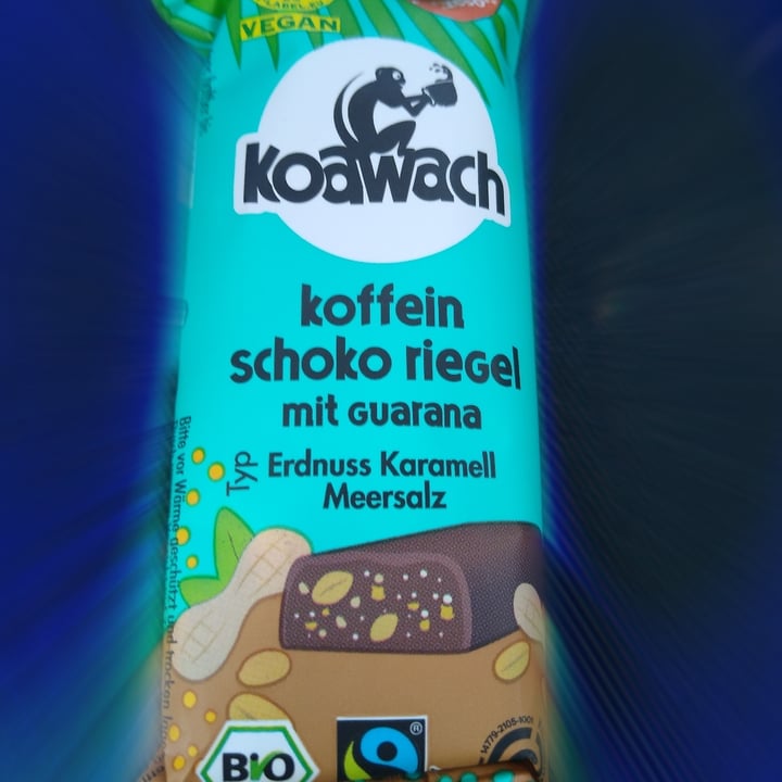 photo of Koawach Koffein Schoko Riegel - Erdnuss Karamell Meersalz shared by @alexsea on  21 Feb 2023 - review