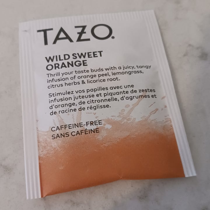 photo of Tazo Wild Sweet Orange Tea shared by @heartartichokehearts on  06 Apr 2023 - review