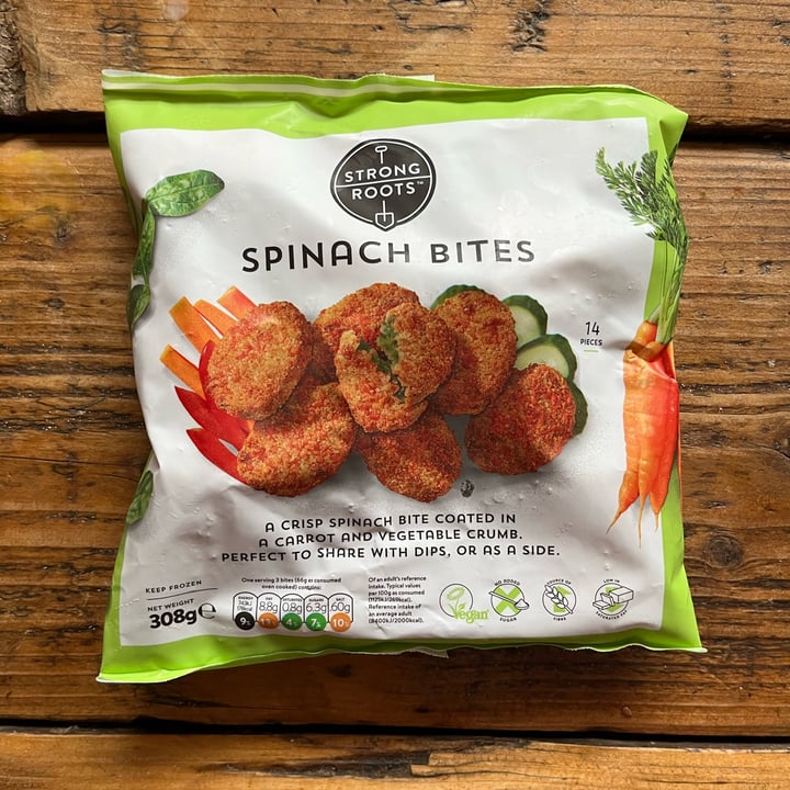 photo of Strong Roots Spinach Bites shared by @gabriellademartino on  16 Feb 2023 - review