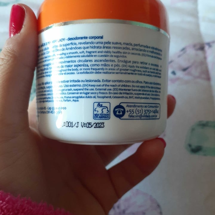 photo of Vini lady creme esfoliante para as mãos shared by @iasminfb on  15 Jul 2023 - review