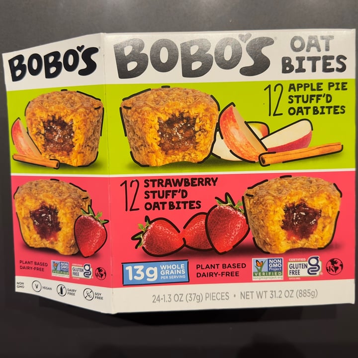 photo of Bobo's Apple Pie Stuff’d Oat Bites shared by @berryveganplanet on  18 Mar 2023 - review