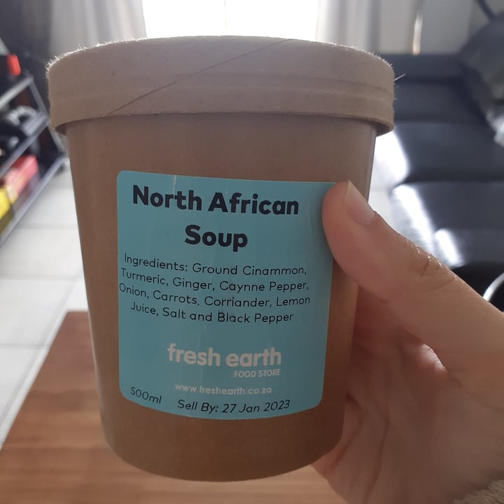 photo of Fresh Earth Food Store North African Soup shared by @plantbasedpisces on  03 Feb 2023 - review
