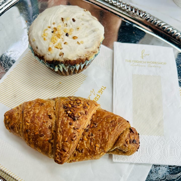 photo of The French Workshop Garden City Vegan Carrot-walnut Muffin & Blueberry croissant shared by @ginanicole on  15 Aug 2023 - review