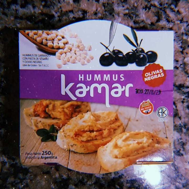 photo of Hummus Kamar Hummus con Olivas negras shared by @nanicuadern on  08 May 2023 - review