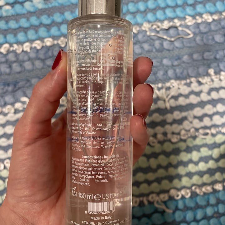 photo of Baró cosmetics Gel micellare shared by @minaharker on  20 Apr 2023 - review