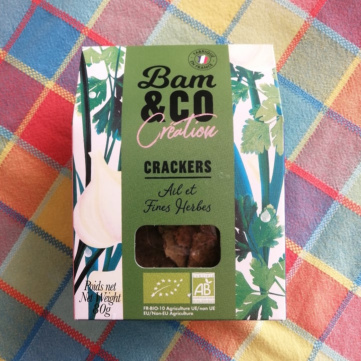 photo of bam & co crackers ail et fines herbes shared by @lucelice on  05 Jan 2023 - review