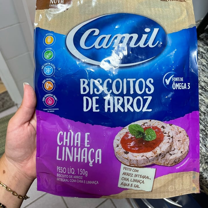 photo of Camil Bolacha de arroz shared by @giovannareis on  28 Jan 2023 - review