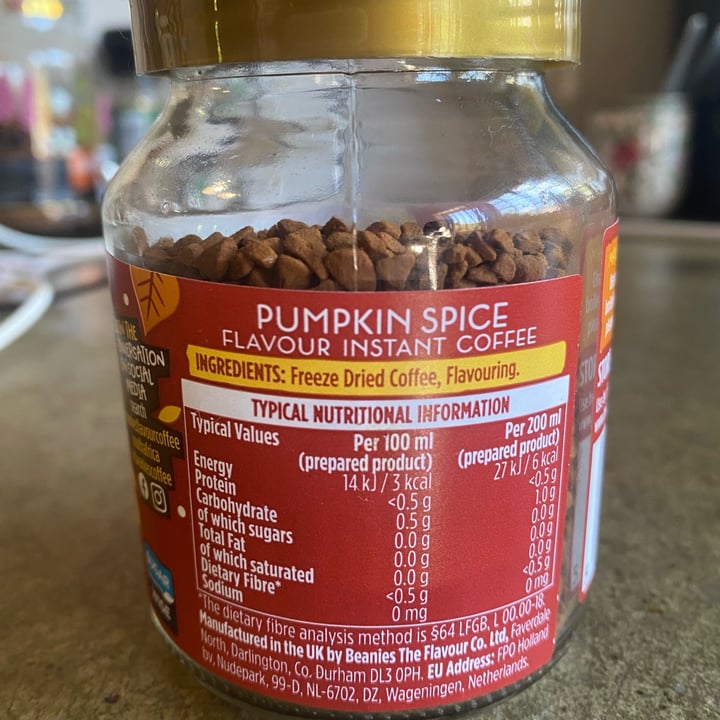 photo of Beanies Pumpkin spice instant coffee shared by @alexandriacaitlyn on  22 May 2023 - review