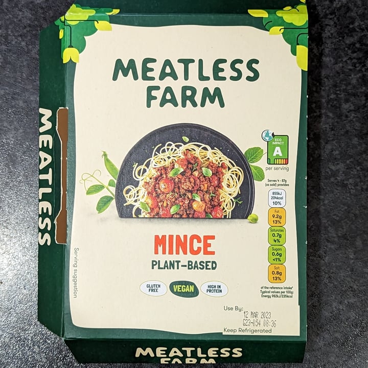 photo of Meatless Farm Mince Plant-Based shared by @jondread on  04 Mar 2023 - review