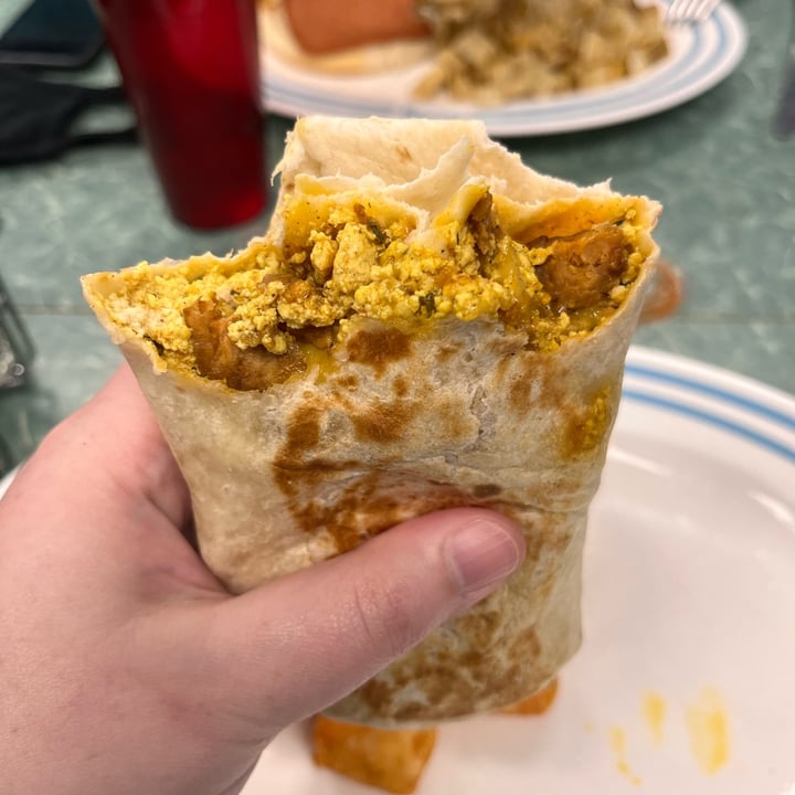 photo of The Tasty Straight Up Breakfast Burrito shared by @thebkvegans on  05 May 2023 - review