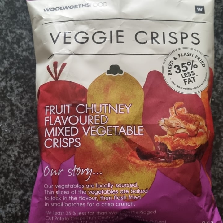 Woolworths Veggie Crisps Fruit Chutney Review abillion