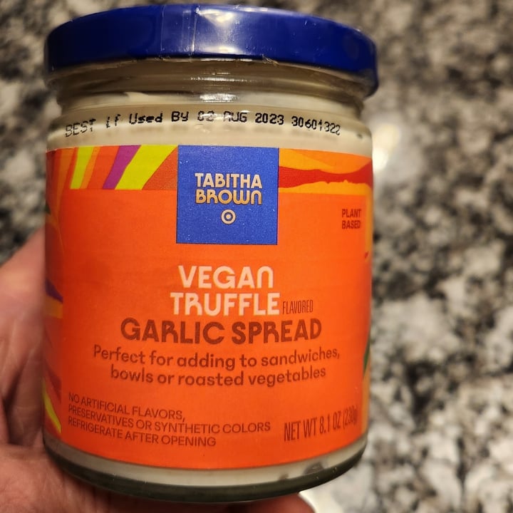 photo of Tabitha Brown Vegan Truffle Garlic Spread shared by @ambularfortheanimals on  17 Jan 2023 - review