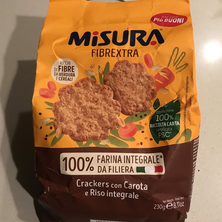photo of Misura Crackers Con Carota E Riso Integrale shared by @saradiv on  10 Jan 2023 - review