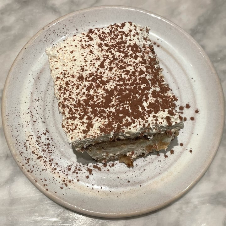 photo of Mildreds Restaurant white chocolate almond tiramisu shared by @bryanvegan on  01 Jan 2023 - review