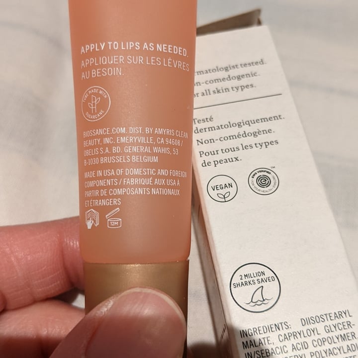 photo of Biossance Squalane + Rose Vegan Lip Balm shared by @thisisaudsomee on  26 Jul 2023 - review