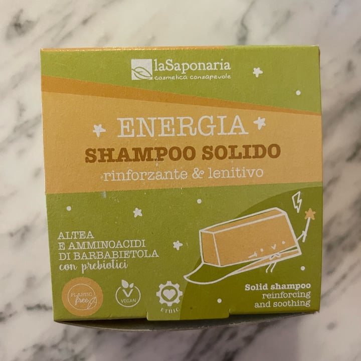 photo of La Saponaria Shampoo solido Energia - rinforzante e lenitivo shared by @alessia37646 on  25 Feb 2023 - review