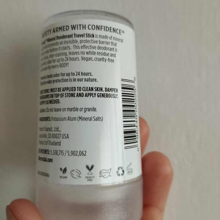 photo of CRYSTAL  Desodorante mineral en barra shared by @patitas1080 on  22 Dec 2022 - review