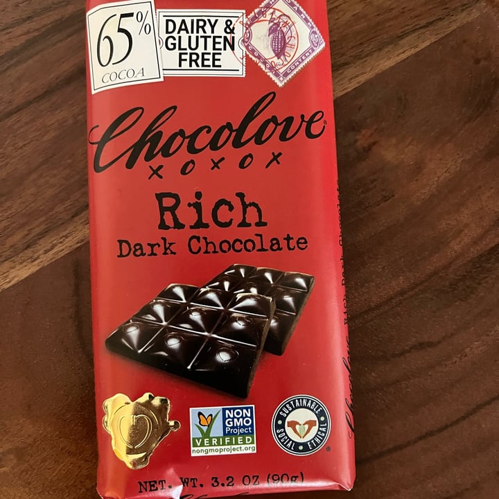 photo of Chocolove Rich Dark Chocolate shared by @veganforlife2023 on  15 Feb 2023 - review