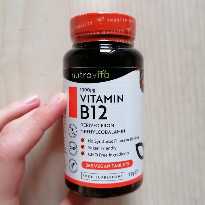 photo of Nutravita Vitamin B12 (1000 IU) shared by @giordanothelab on  01 Jun 2023 - review