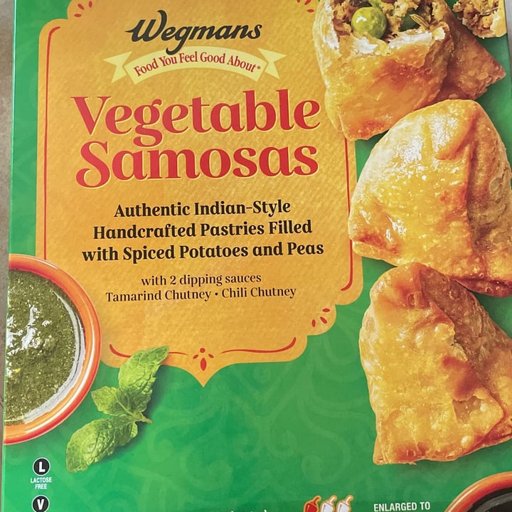 photo of Wegmans vegetable samosa shared by @curlycubaminican on  09 Jul 2023 - review