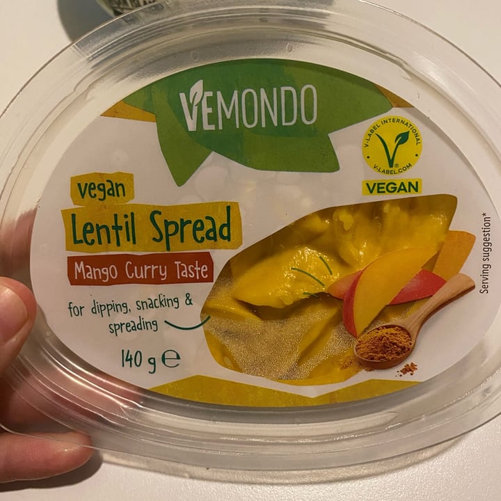 photo of Vemondo lentil spread shared by @giuliabolzoni on  05 Aug 2023 - review