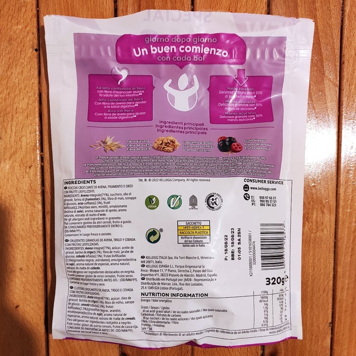 photo of Kellogg's special k Mixed Berries Granola Con Avena shared by @virginiad on  27 Jan 2023 - review