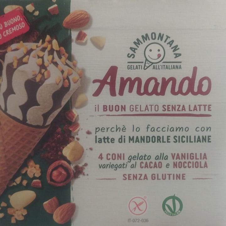 photo of Sammontana Amando Coni Gelato alla Vaniglia con Latte di Mandorle e con Crema di Cacao e Nocciole shared by @marticecia on  31 May 2023 - review