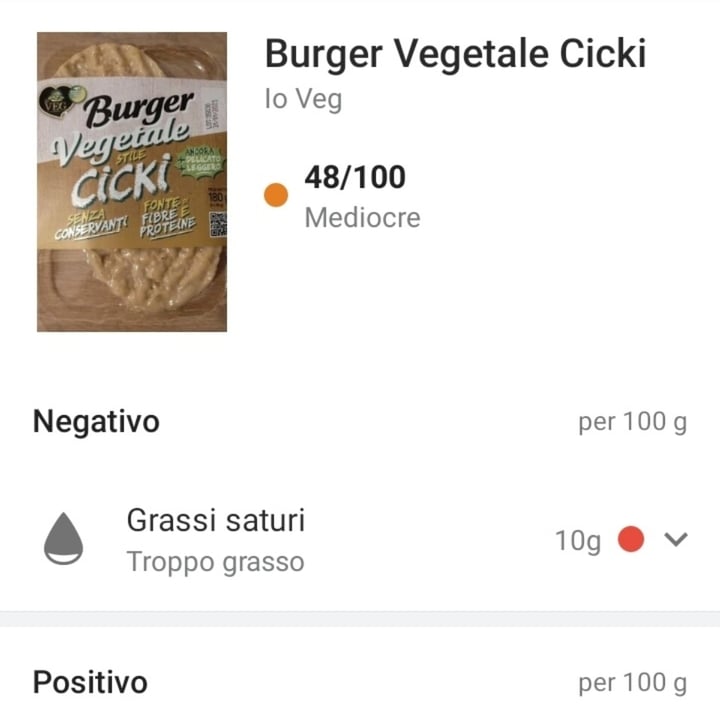 photo of ioVEG Burger Vegetale Stile Cicki shared by @nunzi72 on  28 Apr 2023 - review