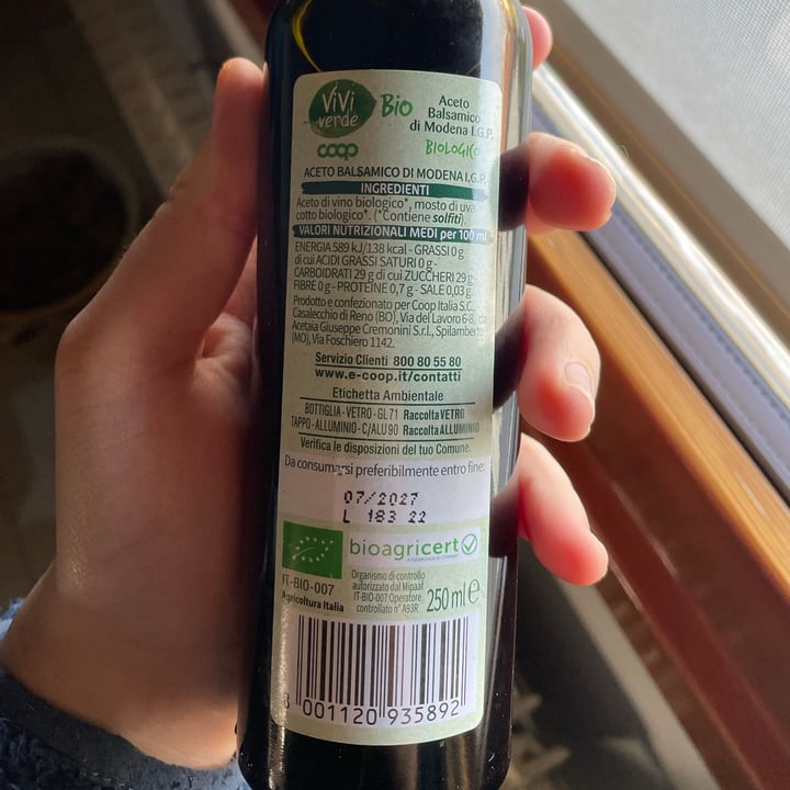 photo of Vivi Verde Coop Aceto Balsamico shared by @elirecensioni on  01 Feb 2023 - review