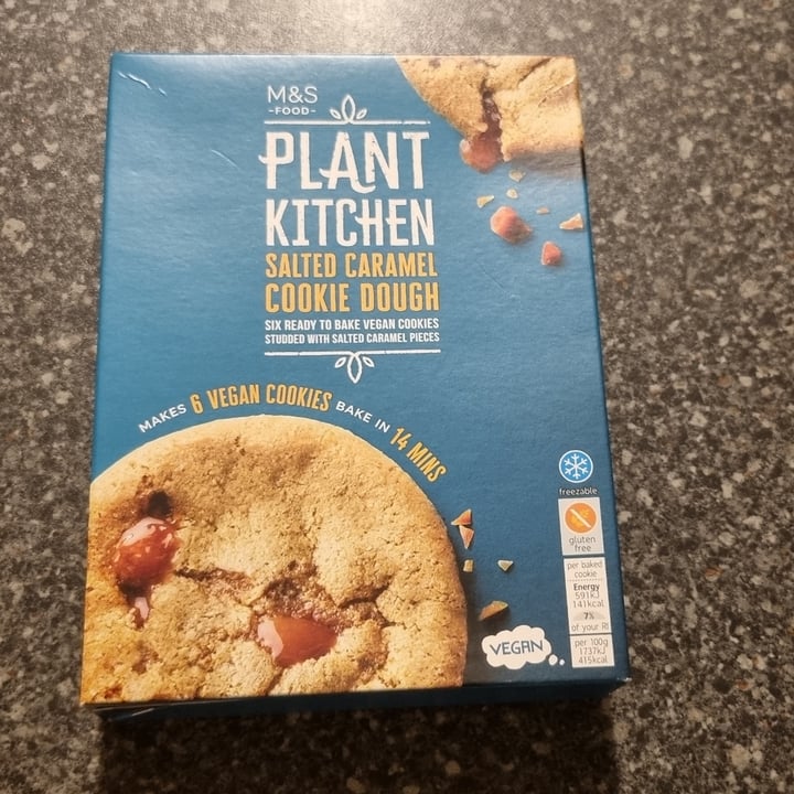 photo of Plant Kitchen (M&S) Salted caramel cookie dough shared by @lukayaba on  21 Jan 2023 - review