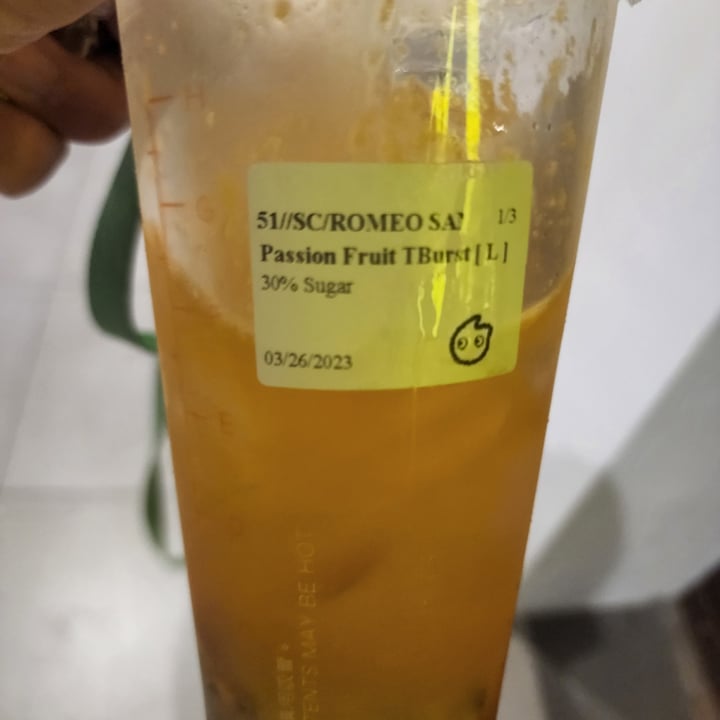 photo of CoCo Fresh Tea & Juice - SM North Towers Passion Fruit Tea Burst shared by @teamaldous on  26 Mar 2023 - review