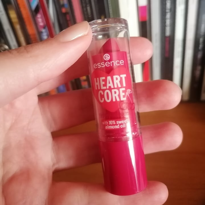 photo of Essence  heart core fruity lip balm crazy cherry shared by @mirtill on  14 Feb 2023 - review