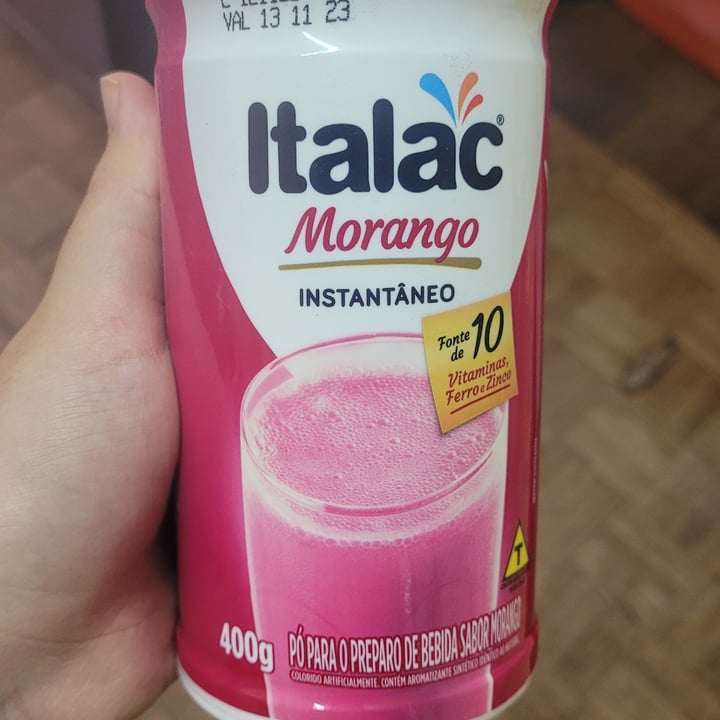 photo of Italac Pó para Preparo Sabor Morango shared by @taiss on  06 Jan 2023 - review