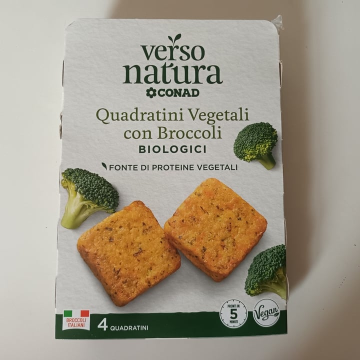 photo of Verso Natura Conad Bio  Quadratini vegetali con broccoli shared by @samarra on  08 May 2023 - review