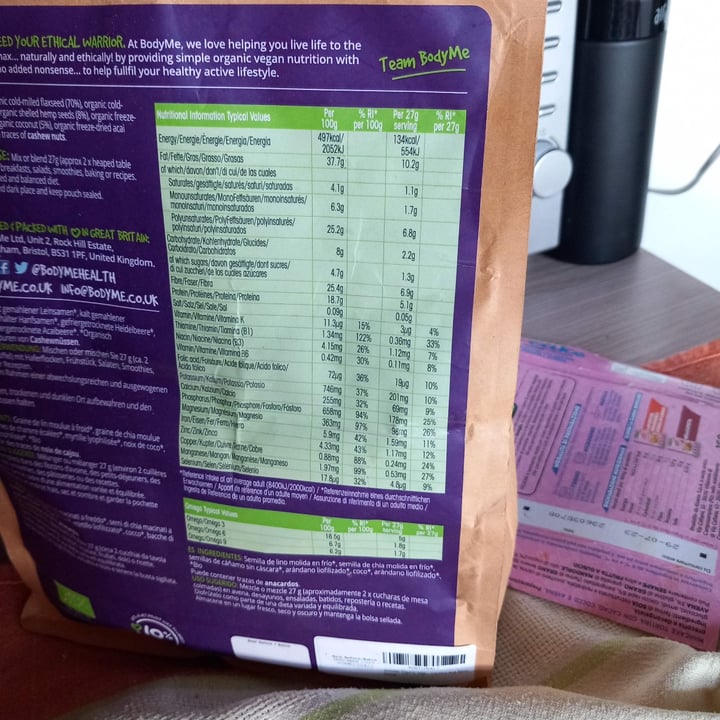 photo of Bodyme organic vegan omegas shared by @fabimico on  02 Jul 2023 - review