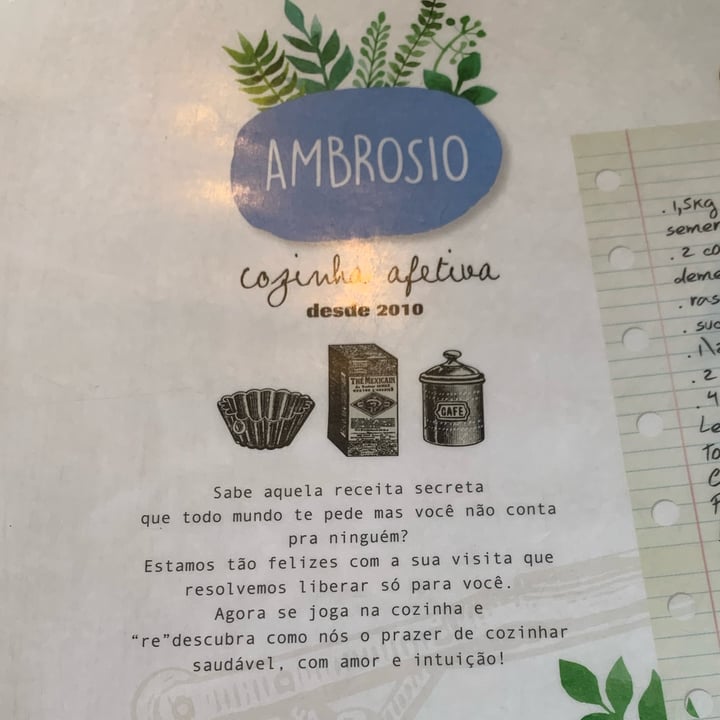 photo of Ambrósio Café & Cozinha Afetiva Lentilha Marroquina shared by @vimauro on  02 Mar 2023 - review