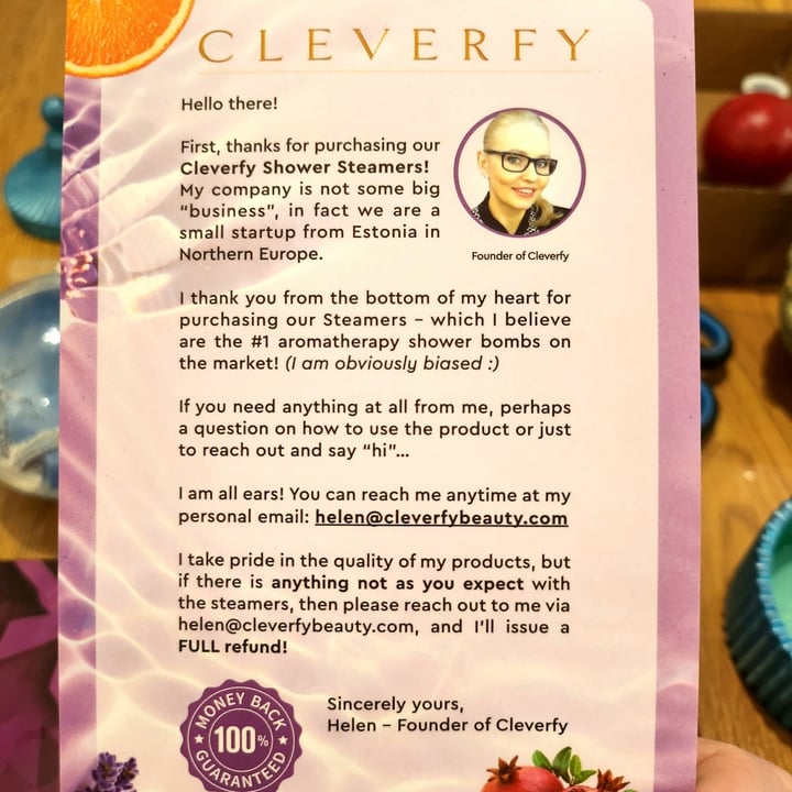 photo of Cleverfy  Shower Steamers shared by @bojanazl on  23 Feb 2023 - review