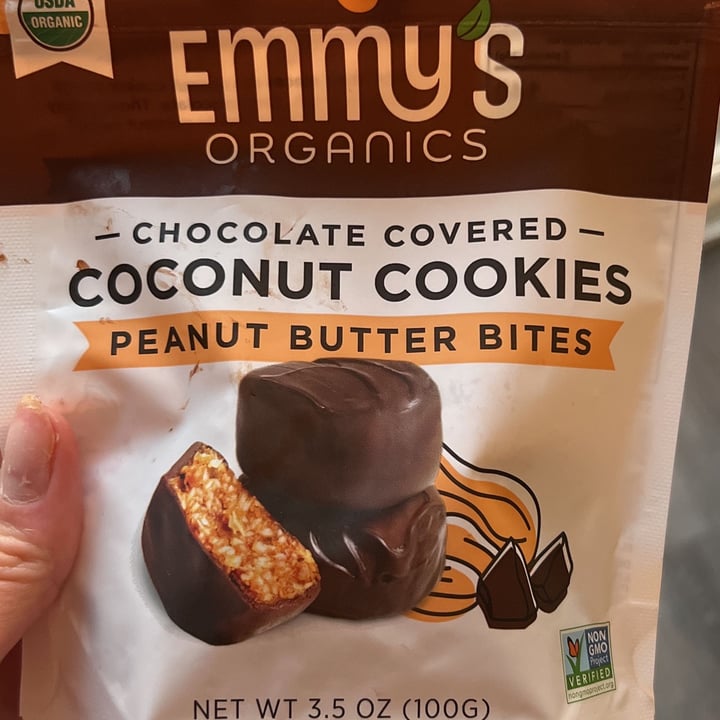 photo of emmy's organics Chocolate Covered Coconut Cookie Bites- Peanut Buttter shared by @ltzslr1585 on  14 Jul 2023 - review