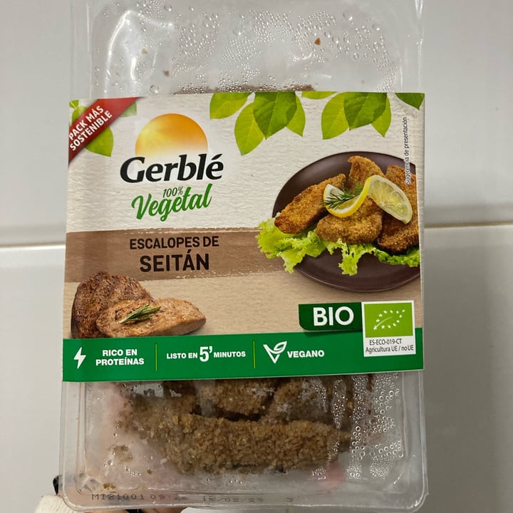 photo of Gerblé Escalopes de Seitán shared by @veganwildce on  11 Jan 2023 - review