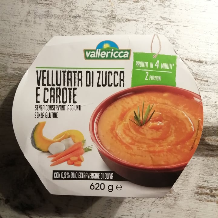 photo of Vallericca Vellutata di zucca e carote shared by @queenofdarkness on  16 Feb 2023 - review