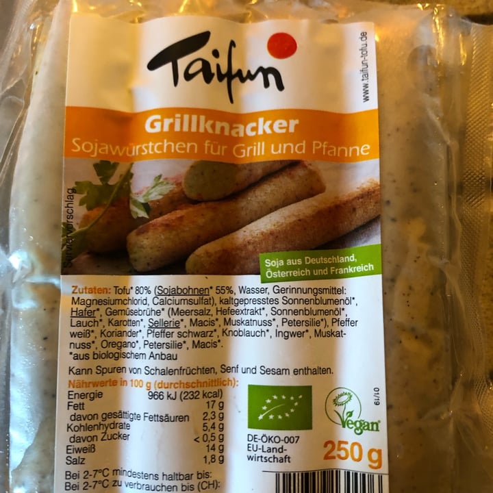 photo of Taifun Soja Würstchen shared by @laurabambi on  18 Apr 2023 - review