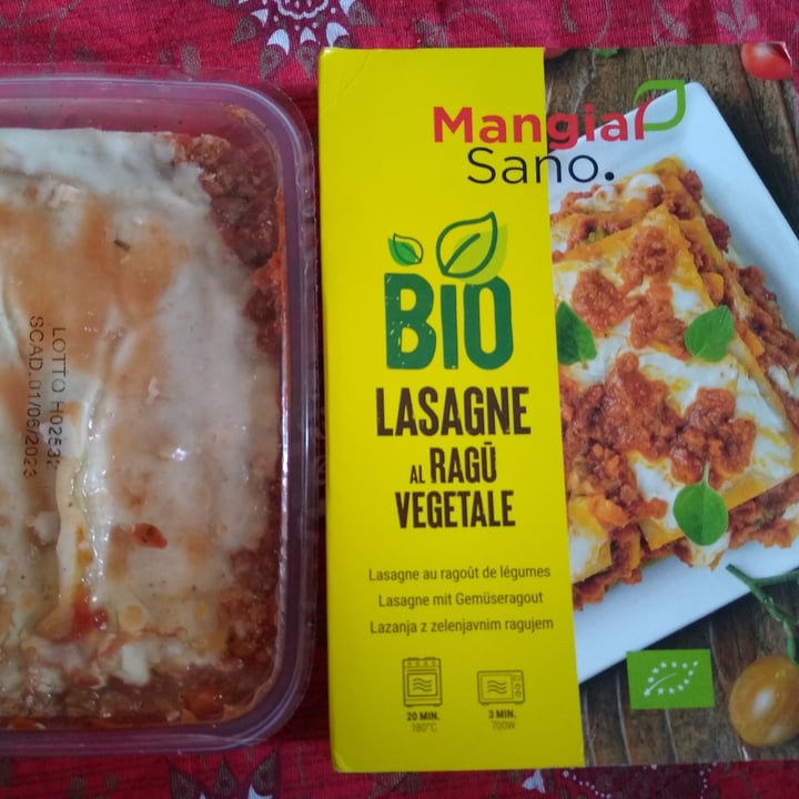 photo of Mangiar Sano lasagne ragù vegetale shared by @silviac82 on  30 Apr 2023 - review