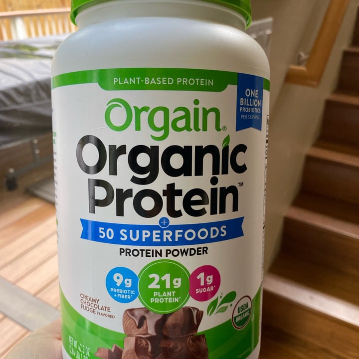 photo of Orgain Creamy Chocolate Fudge Organic Protein Plant Based Protein Powder shared by @xtal on  06 May 2023 - review